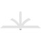 Ekena Millwork Redmond Architectural Grade PVC Gable Bracket, 72"W x 30"H x 2"D x 4"F, 10/12 Pitch GBP072X30X0204RED00 - alternate 3